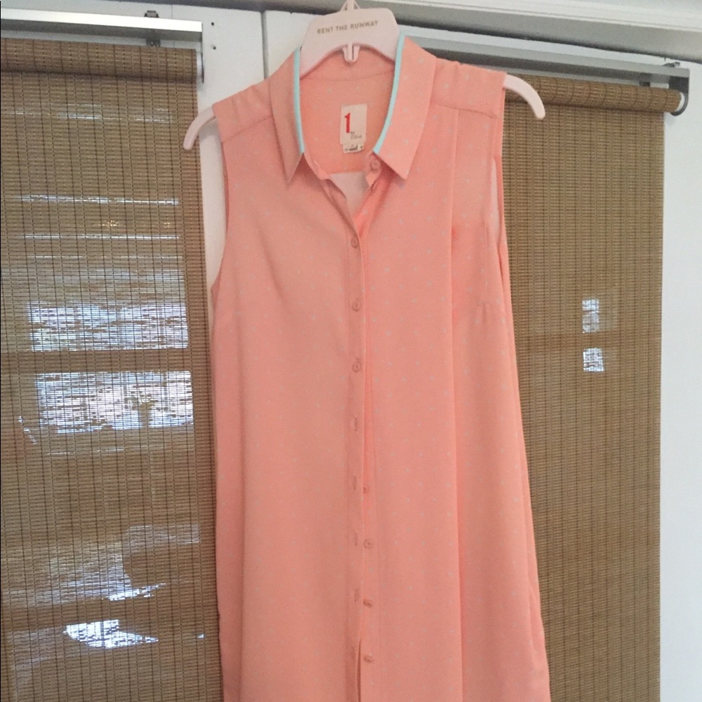Peach nectar shirt dress by 1 by 02nd in size 4